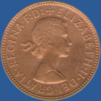 пол-пенни Англии 1966 года