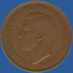 1 пенни Англии 1948 года
