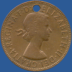 1 пенни Англии 1961 года