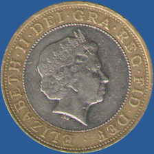 2 фунта Англии 2004 года