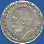 6 пенсов Англии 1933 года